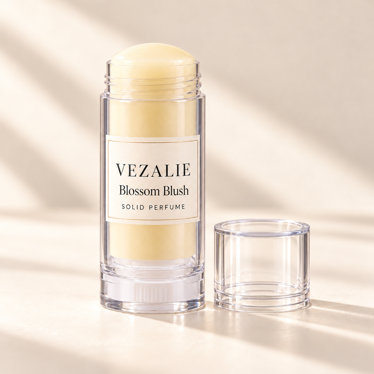VEZALIE Blossom Blush solid perfume packaging concept